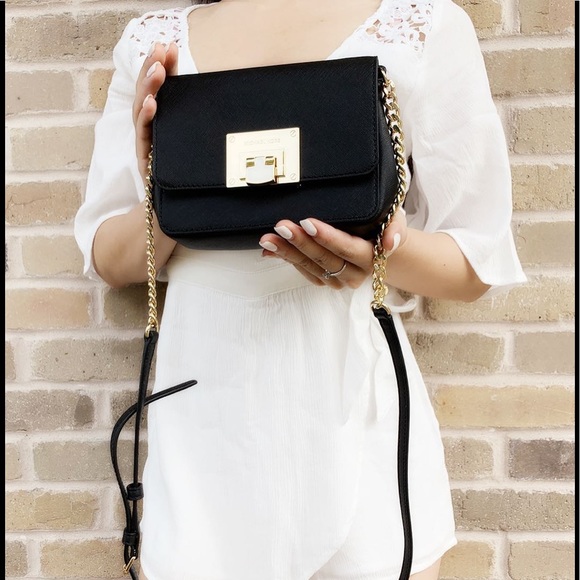 Gaby’sBags👜💕-NWT Michael Kors Crossbody Black - Picture 4 of 5